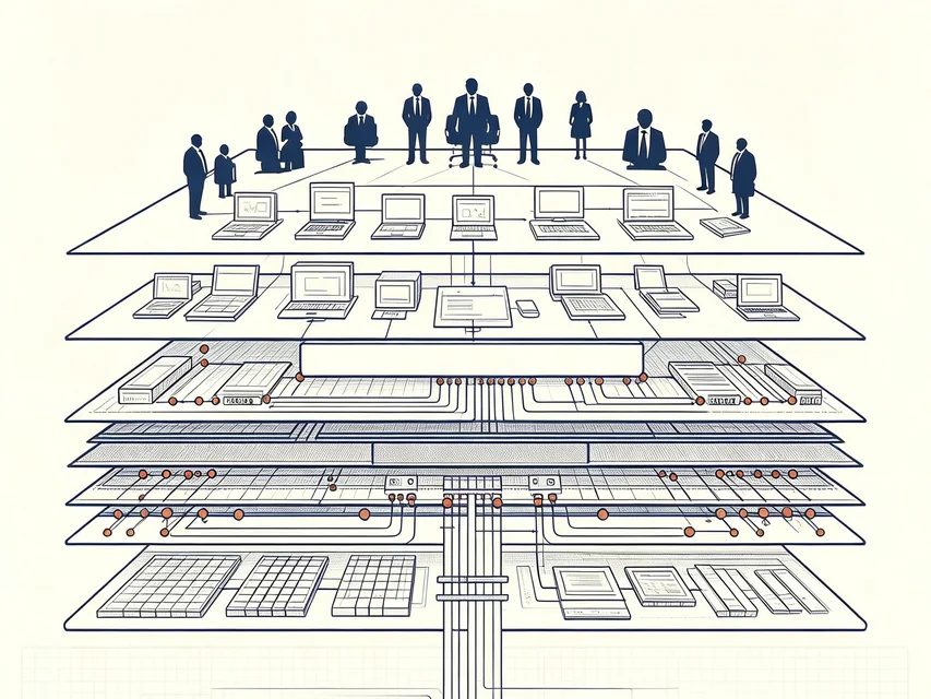 数据库系统层次结构示意图